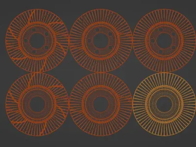 Basic Brake Rotors 3D model
