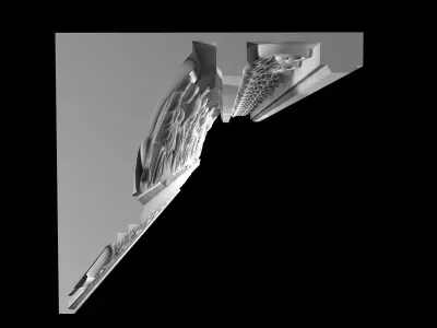 Big Classic Cornice 3D model