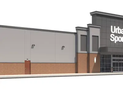 Retail-058 Retail Store 3D model