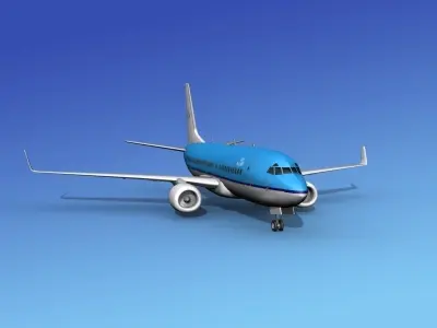 Boeing 737-700ER KLM 3D model