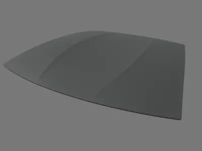 Car Bonnet 010 Low-poly 3D model