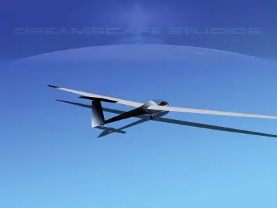Glaser Dirks DG-200 15-metre  Sailplane V04 3D model