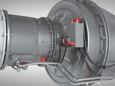jet engine drone 3D model