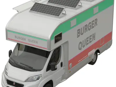 Food Truck Fiat Ducato 3D model