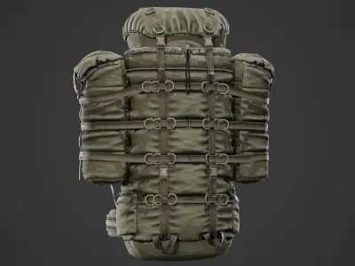 Backpack 6sh118 Low-poly 3D model