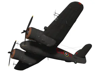 Bristol Beaufighter  MKVIF 3D model