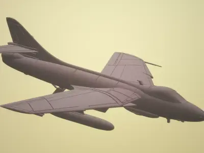 HAWKER HUNTER MK-58 1-72 SCALE HIGHLY DETAILED MODEL 3D print model