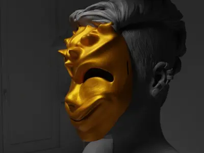 Scary Movie Cosplay Face Mask 3D print model