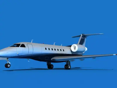 Embraer Praetor 600 V03 Low-poly 3D model