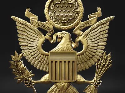 Great Seal of the United States 3D print model