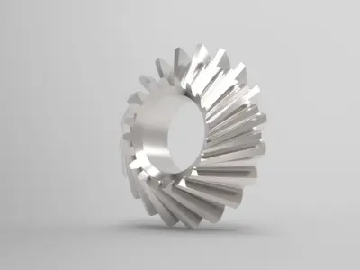 Bevel Gear with NX9 Free 3D model
