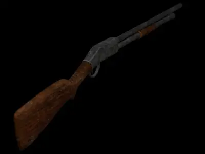 Shotgun Whinchester 1200 defender Low-poly 3D model
