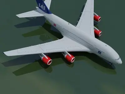 Scandinavian Airlines SAS 3D model