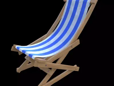  beach chair Free 3D model