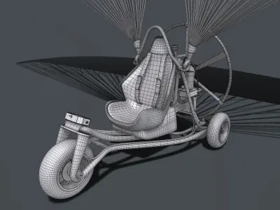 Powered Paraglider 3D model