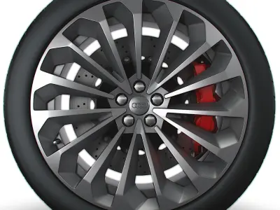 Audi E Tron wheel 3D model