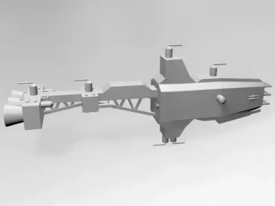 Space Cruiser 01 3D model