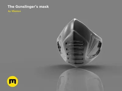 The Gunslingers mask 3D model