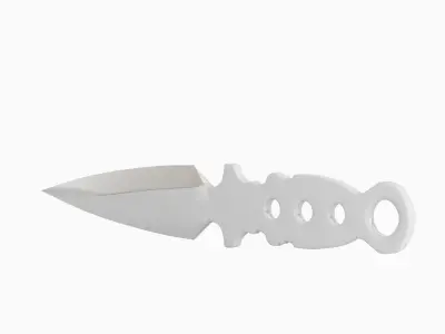 Throwing Knife 02 Low-poly 3D model