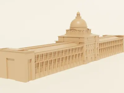 Bavarian State Chancellery 3D print model