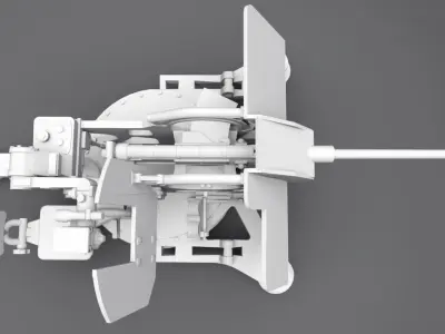 2cm Flak38 Scale model 3D print model