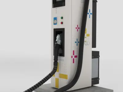 Electric Vehicle Charging Station EV GO Part 2 3D model