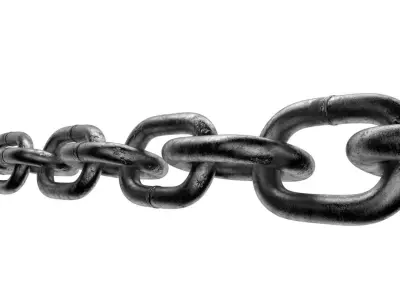 Old chain Low-poly 3D model