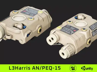 L3Harris AN PEQ 15 Low-poly 3D model