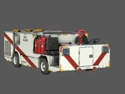 P25 fire engine 3D model