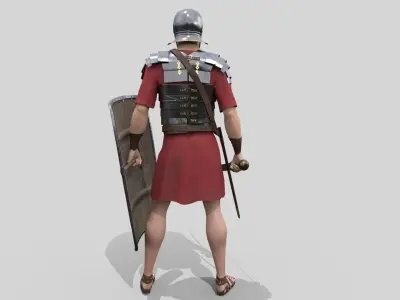 Roman Legionary Low-poly 3D model