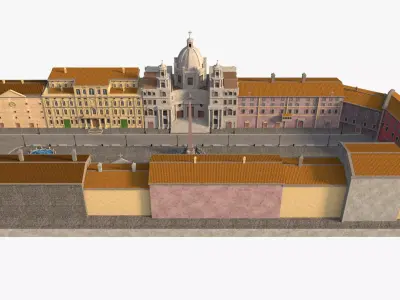 Piazza Navona Square 3D model