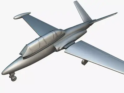 Fouga CM-170 Magister - 3D Printable Model 3D print model