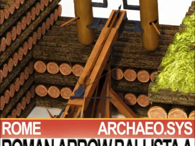 Roman Arrow Ballista Model A 3D model