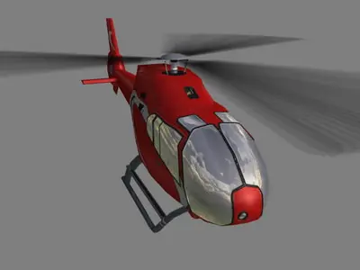 Colibri V5 Helicopter Low-poly 3D model