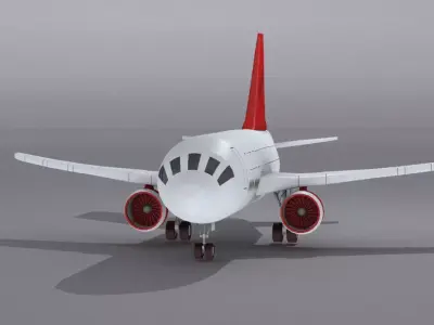 Airbus A321neo  Low-poly 3D model