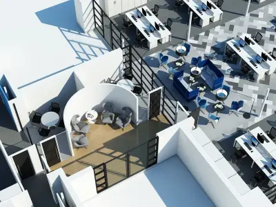 Full Office Interior 8 3D model