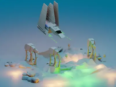 Star Wars Free low-poly 3D model