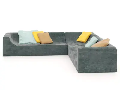 corner sofa sectional sofa Free low-poly 3D model