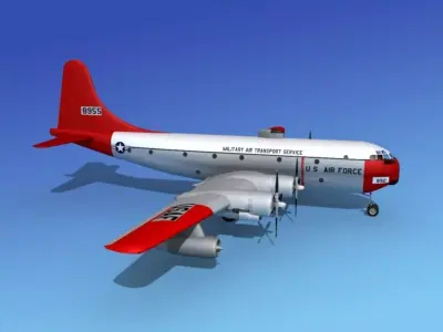 Boeing C-97 Stratofreighter V05 3D model