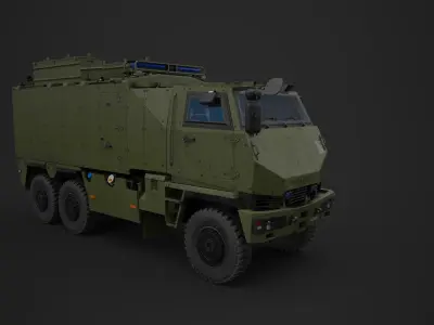 Mowag Durro III Low-poly 3D model