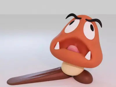 GOOMBA DOOR STOPPER Free 3D print model