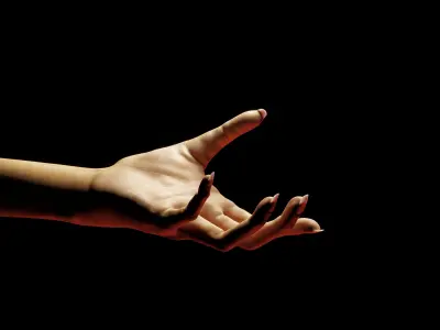 Female Hand Low-poly 3D model