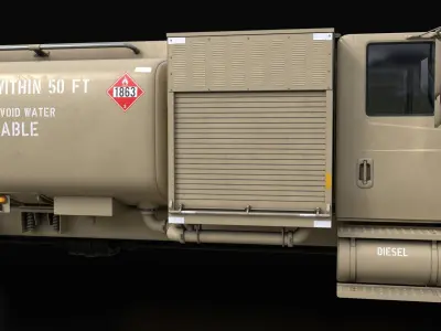 Kovatch R11-6000 Refueler Sand 3D model