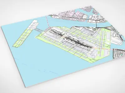 Tokyo International Airport Japan 3D model