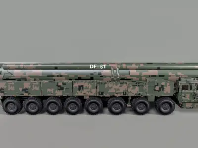 DF-61 Missile 3D model