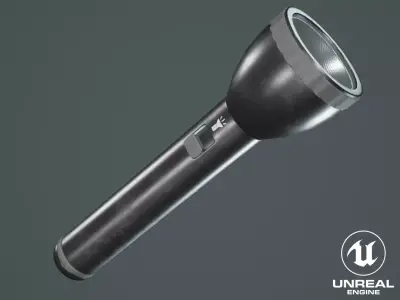 Survival Props Package - Flashlight Free low-poly 3D model