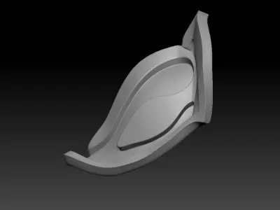 High-poly model Shoulder armor 3D model