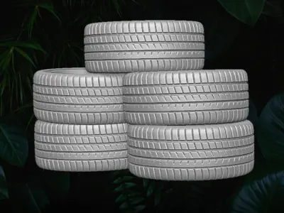 Diorama tires Collection 3D printable files for Action Figures 3D print model