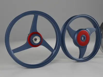 Motorcycle Mags Set Free 3D model