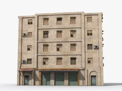 Arab Middle East Building x31 Low-poly 3D model